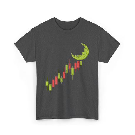 To The Moon Crypto Cryptocurrency T-Shirt - Dark Heather