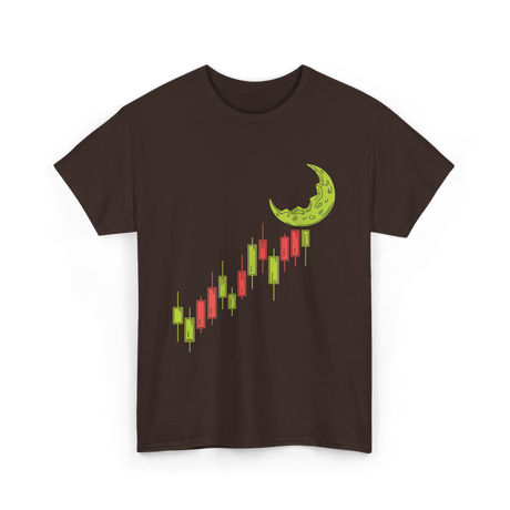 To The Moon Crypto Cryptocurrency T-Shirt - Dark Chocolate