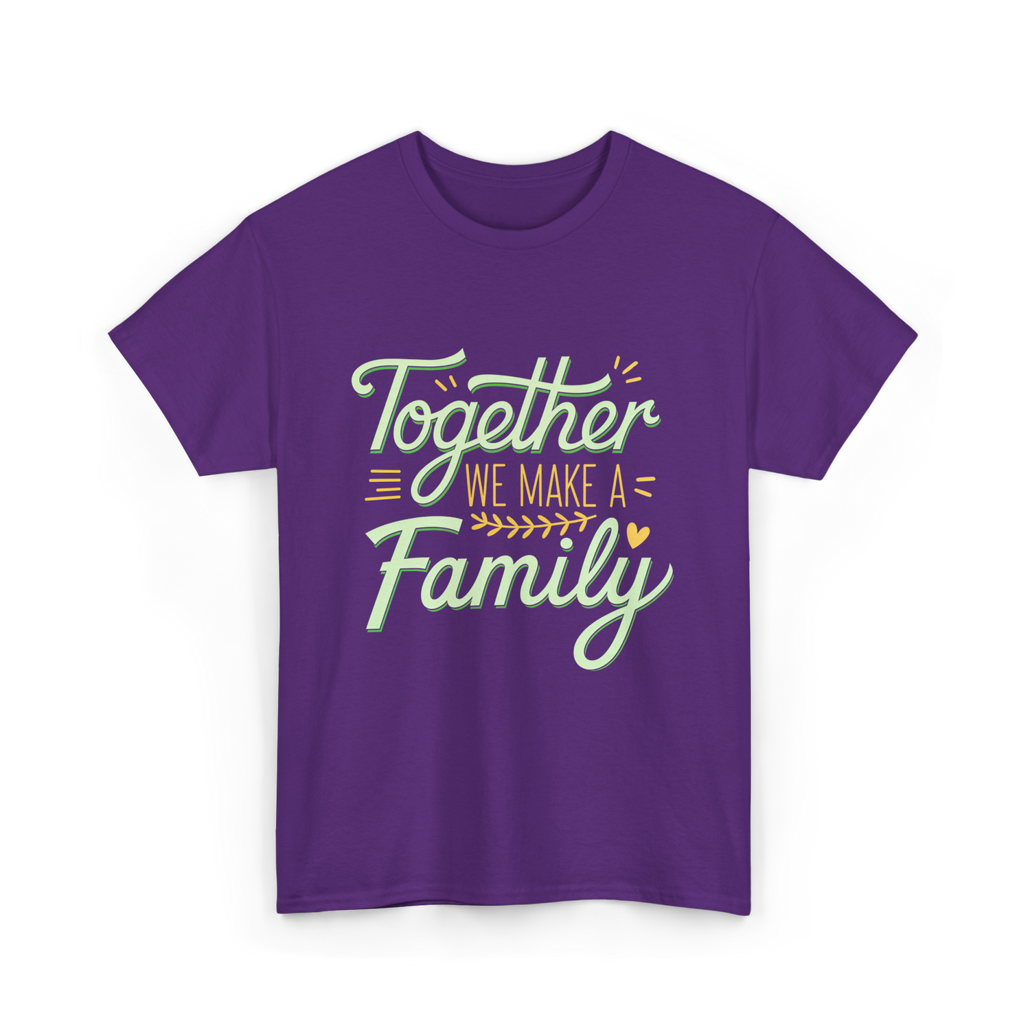 Together A Family T-Shirt - Purple