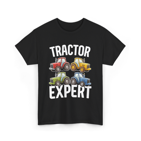 Tractor Expert Kids Tractor T-Shirt - Black
