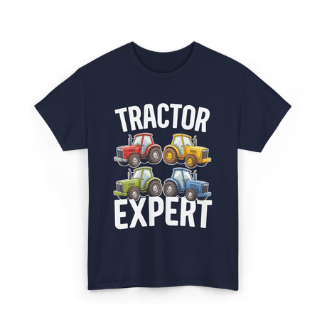 Tractor Expert Kids Tractor T-Shirt - Navy