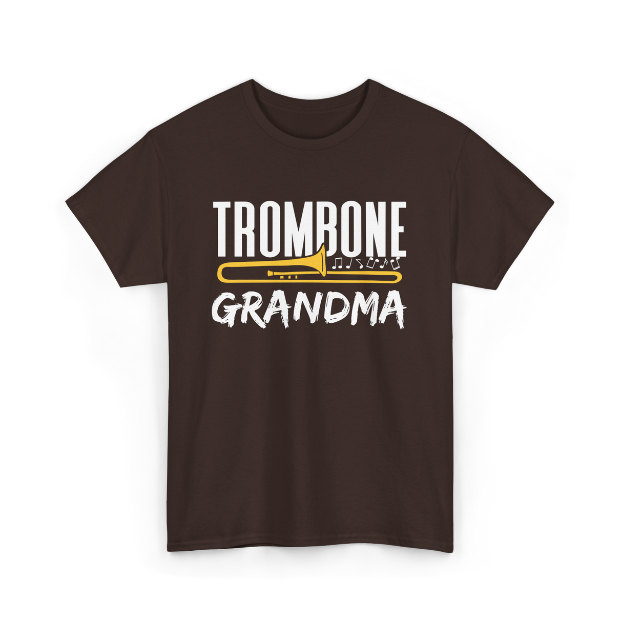 Trombone Player Trombone Musician T-Shirt - Dark Chocolate