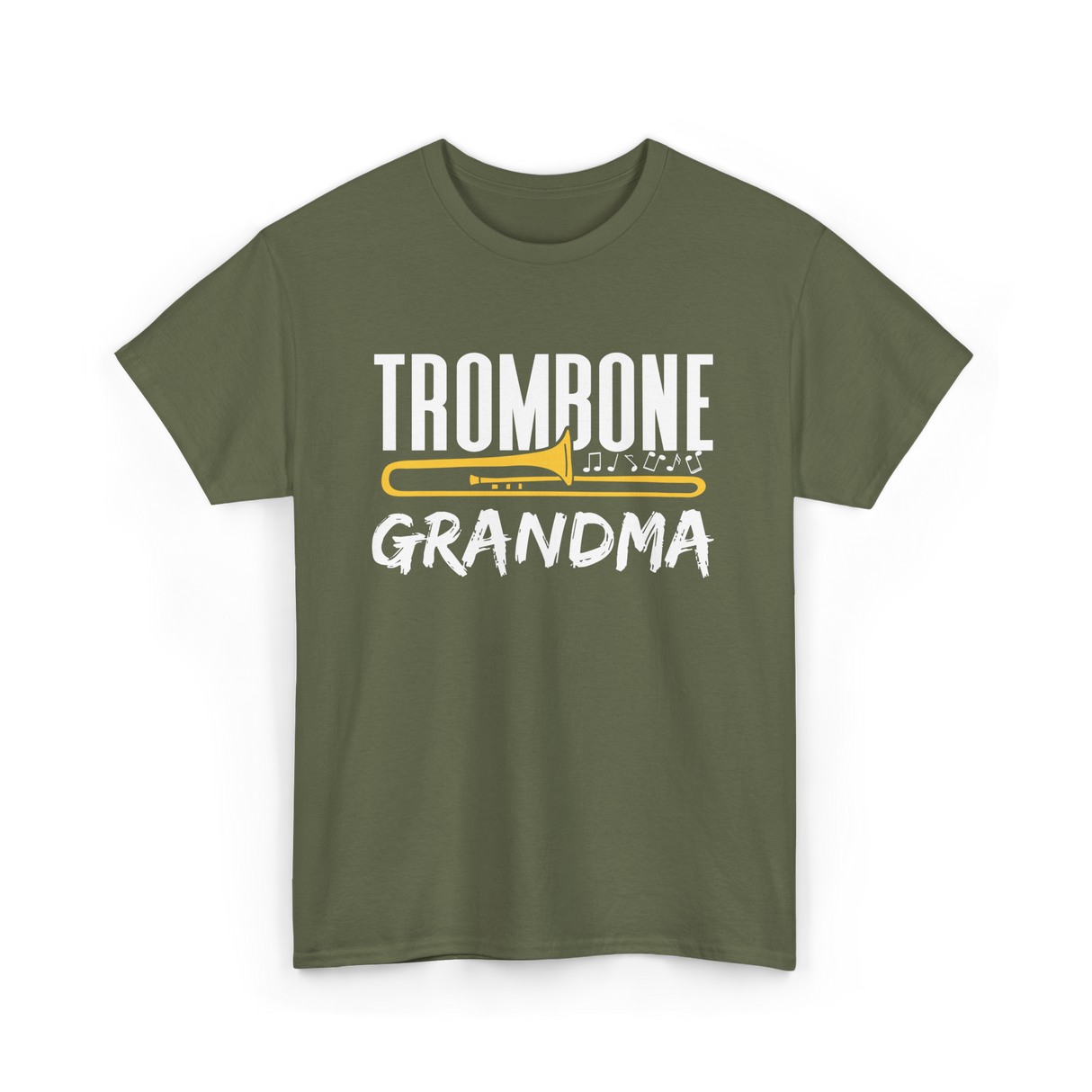 Trombone Player Trombone Musician T-Shirt - Military Green