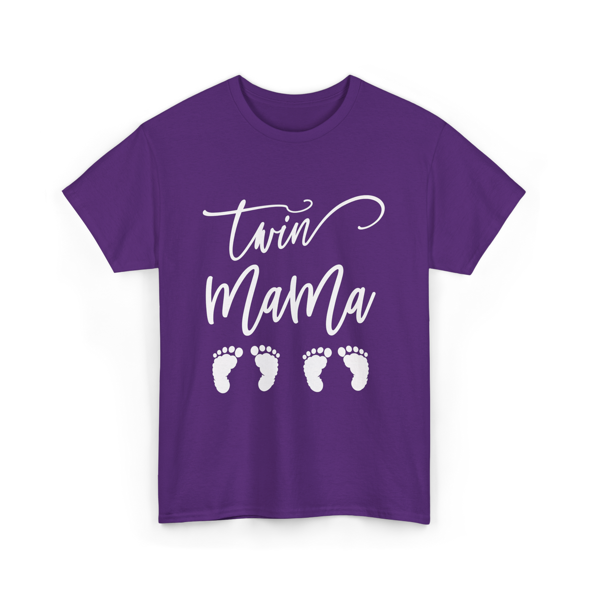 Twin Mama Expecting Twins T-Shirt - Purple