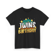 Twins Birthday Celebration Twins T-Shirt - Black
