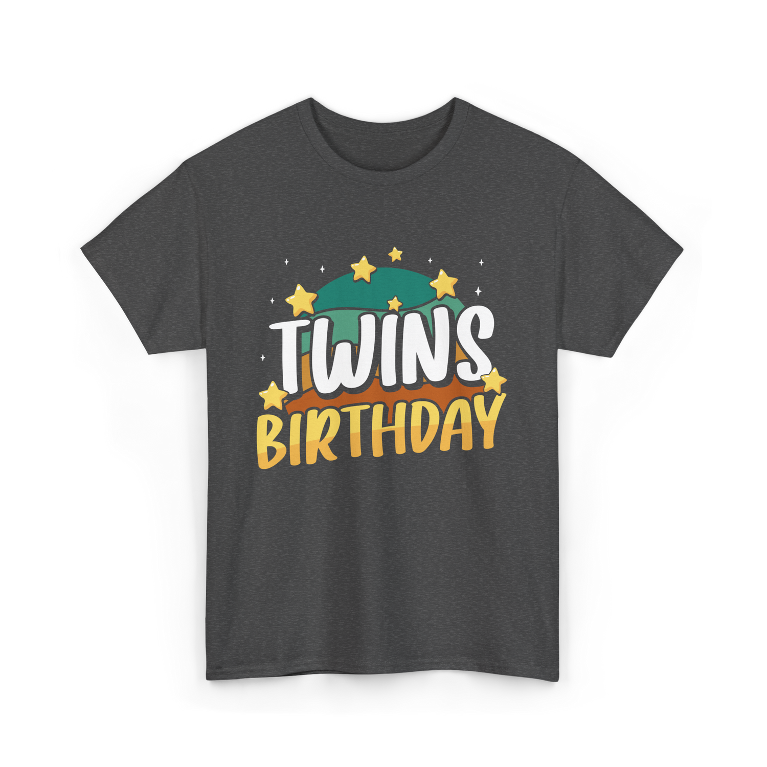 Twins Birthday Celebration Twins T-Shirt - Dark Heather