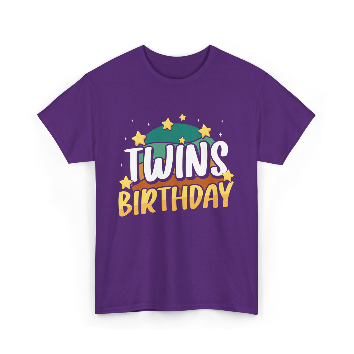 Twins Birthday Celebration Twins T-Shirt - Purple