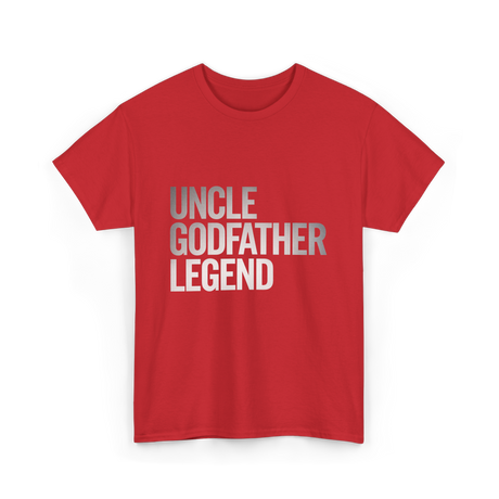 Uncle Godfather Legend Godfather T-Shirt - Red