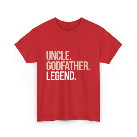 Uncle Godfather Legend Godfather T-Shirt - Red