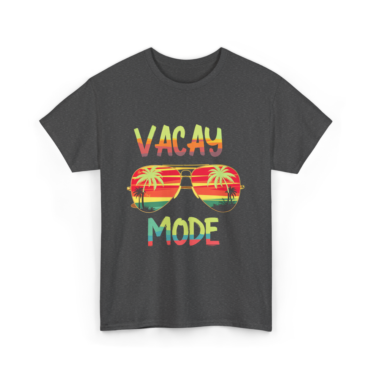 Vacay Mode Summer Vacation T-Shirt - Dark Heather