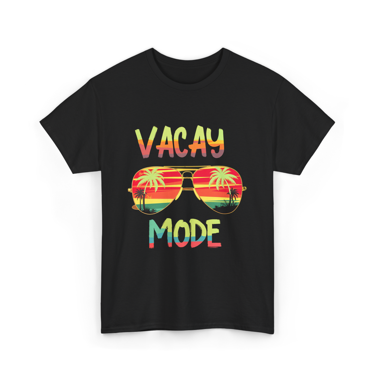 Vacay Mode Summer Vacation T-Shirt - Black