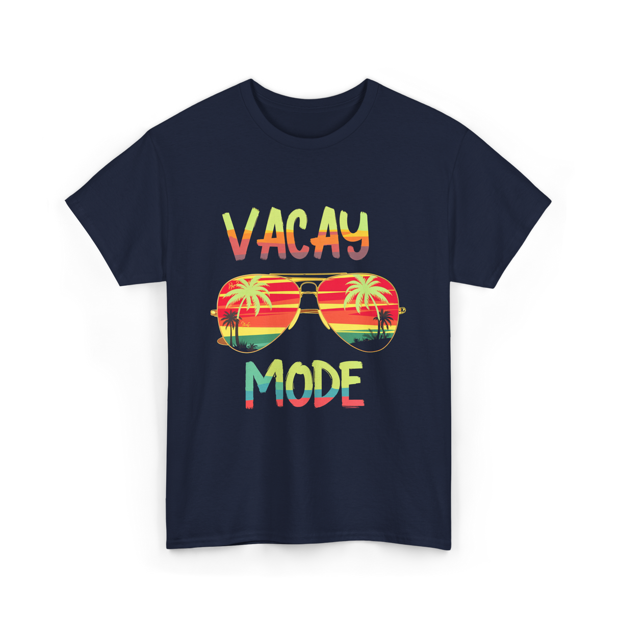Vacay Mode Summer Vacation T-Shirt - Navy