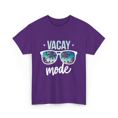 Vacay Mode Vacation Travel Summer T-Shirt - Purple