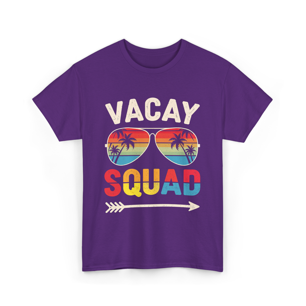 Vacay Squad Vacation Beach Travel T-Shirt - Purple
