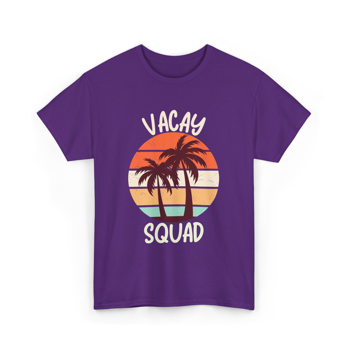 Vacay Squad Vacation Travel T-Shirt - Purple