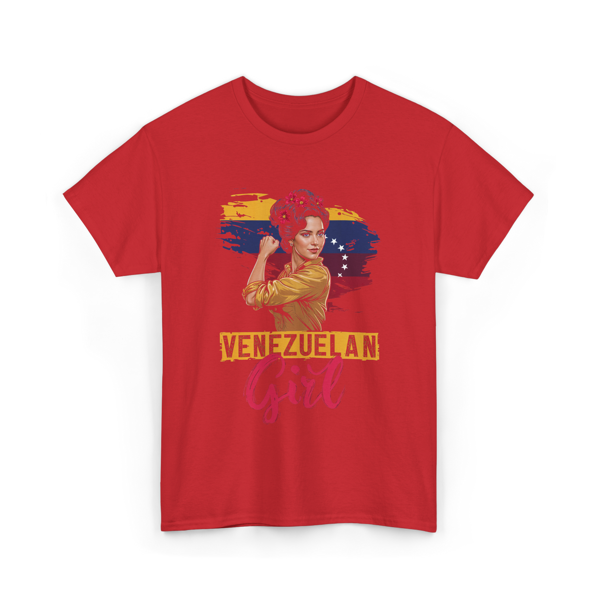 Venezuelan Girl Latin American Heritage T-Shirt - Red
