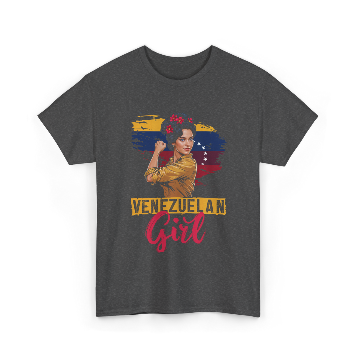 Venezuelan Girl Latin American Heritage T-Shirt - Dark Heather