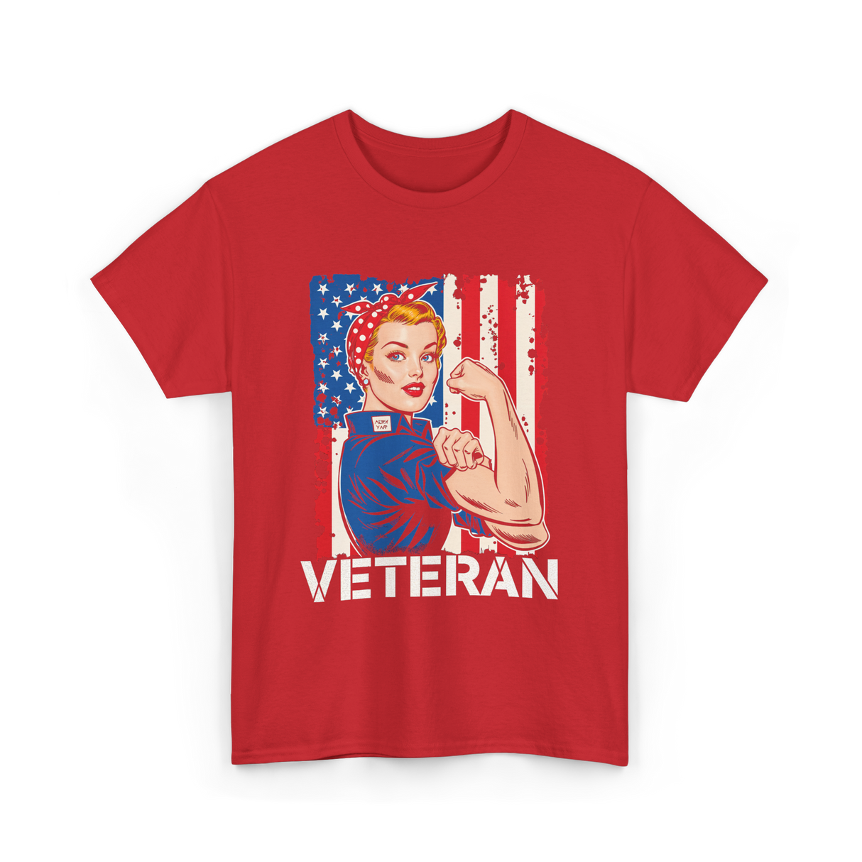 Veteran Female Veteran Women T-Shirt - Red