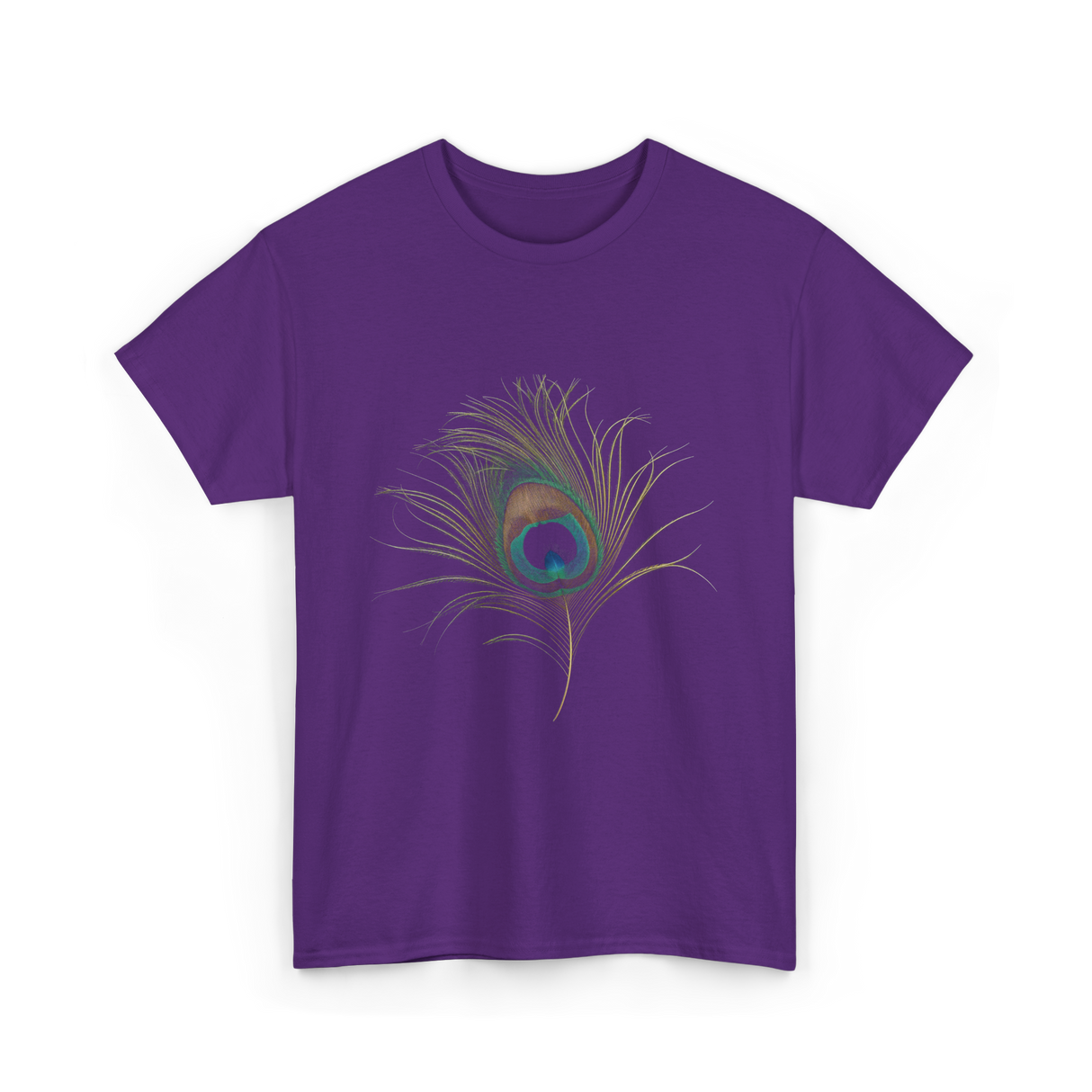 Vintage Peacock Feather Peacock T-Shirt - Purple