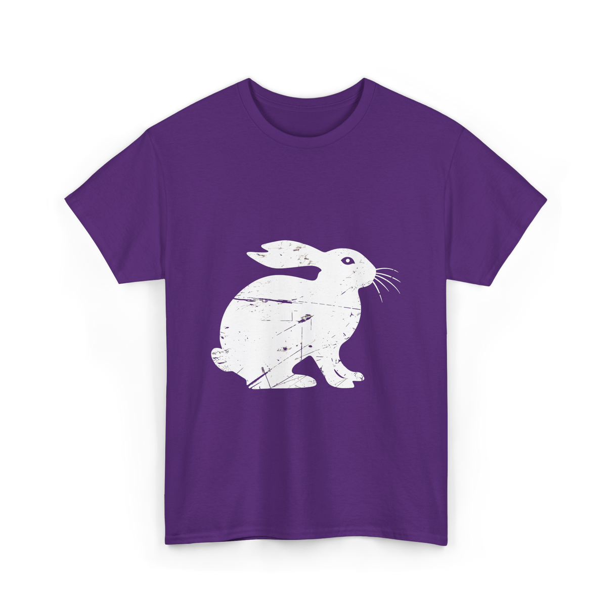 Vintage Rabbit Distressed Rabbit T-Shirt - Purple
