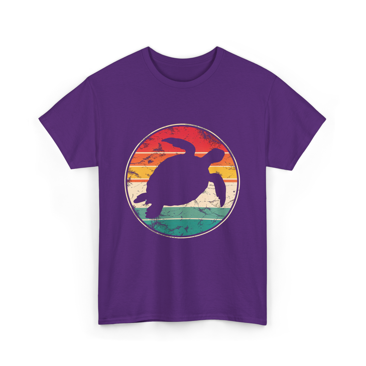 Vintage Turtle Marine Biologist T-Shirt - Purple