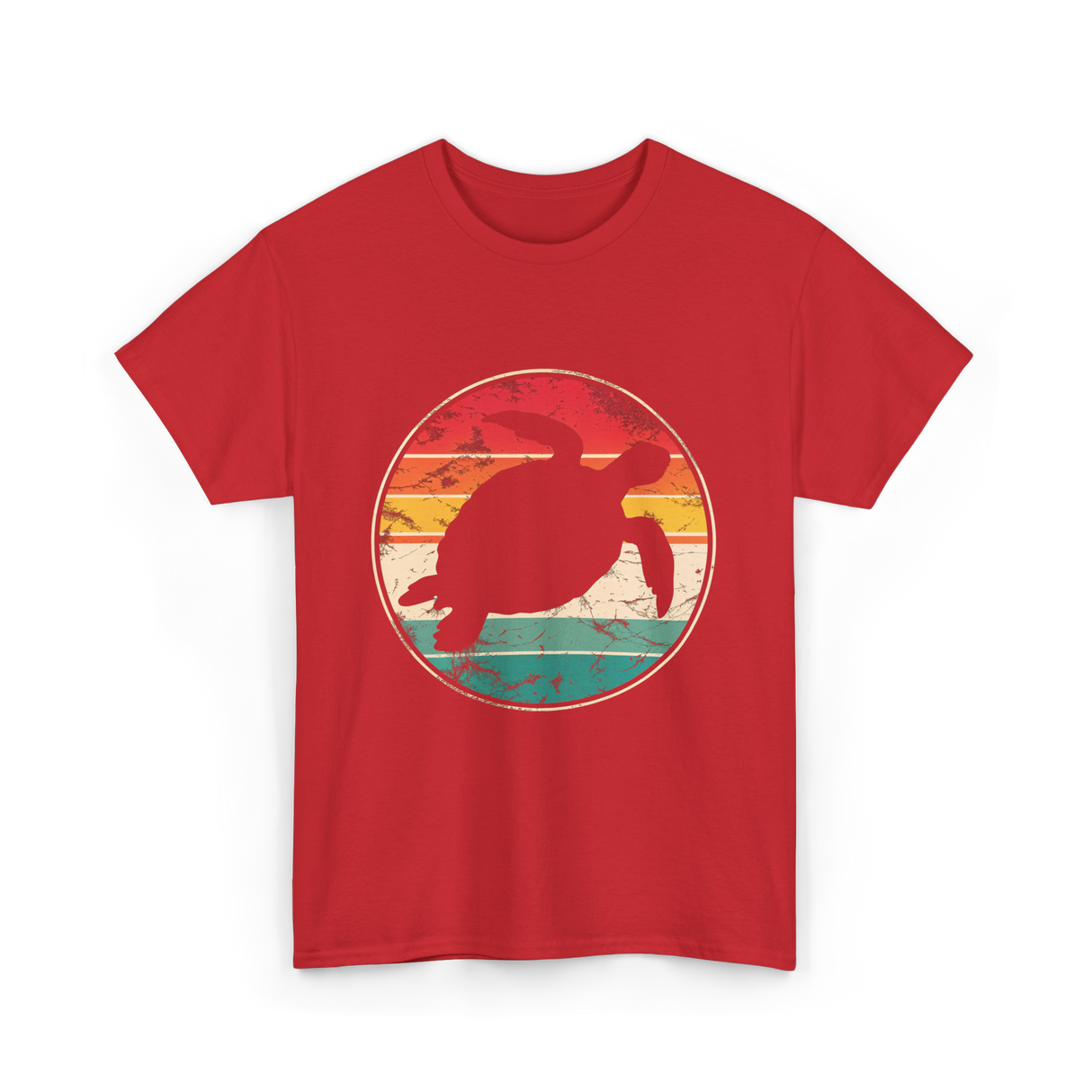 Vintage Turtle Marine Biologist T-Shirt - Red