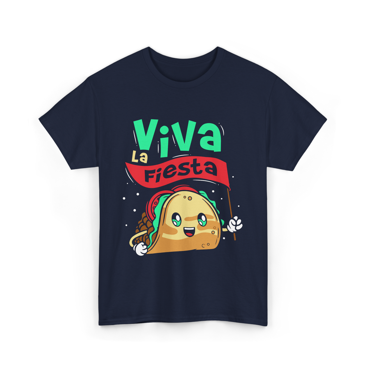 Viva La Fiesta Taco Party T-Shirt - Navy