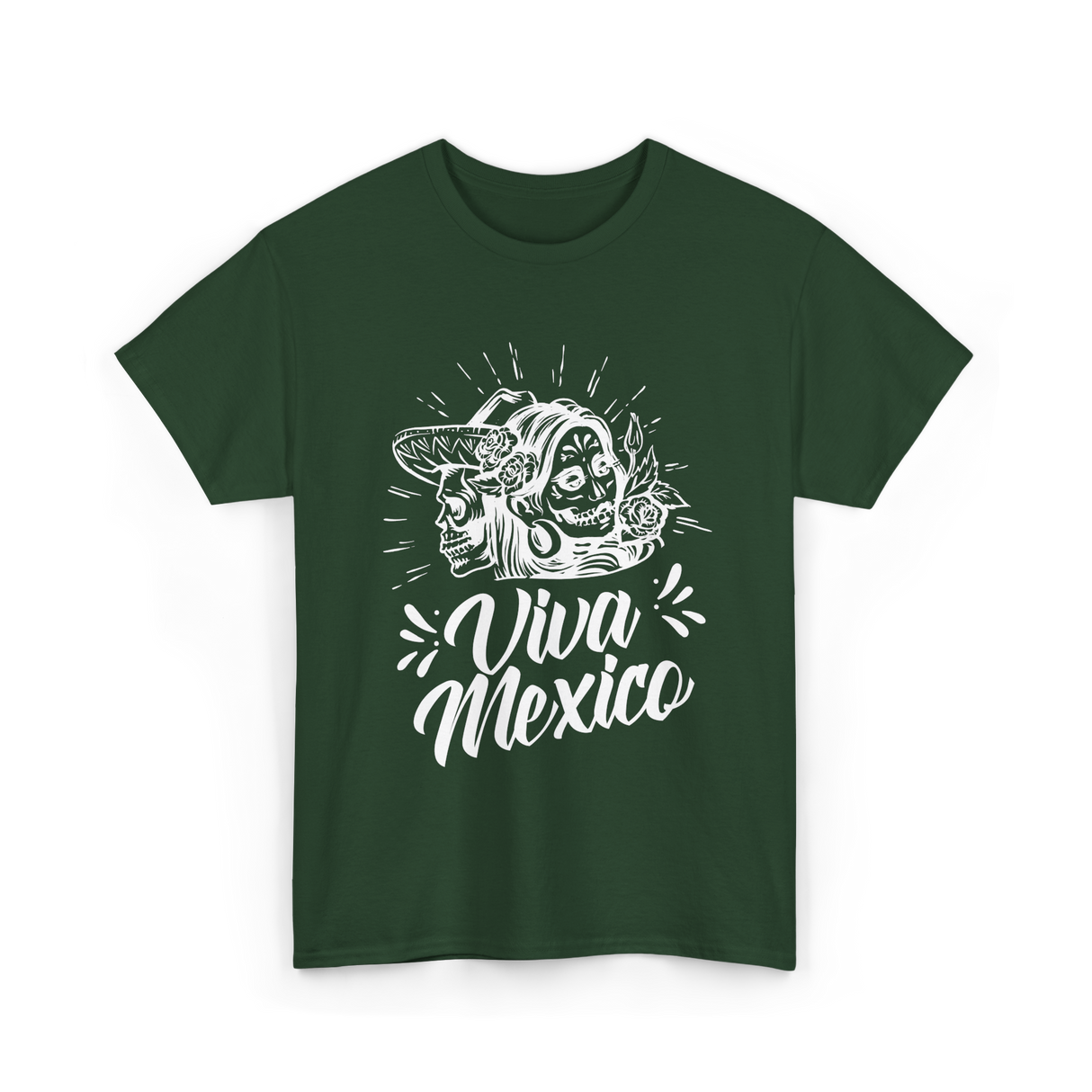 Viva Mexico Proud Mexican T-Shirt - Forest Green