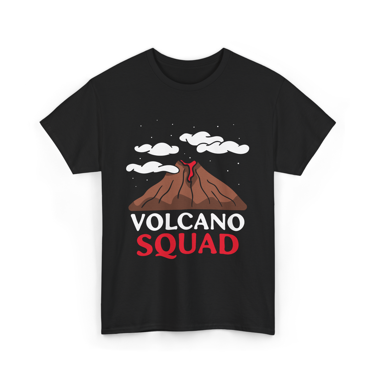 Volcano Squad Volcano Geology T-Shirt - Black