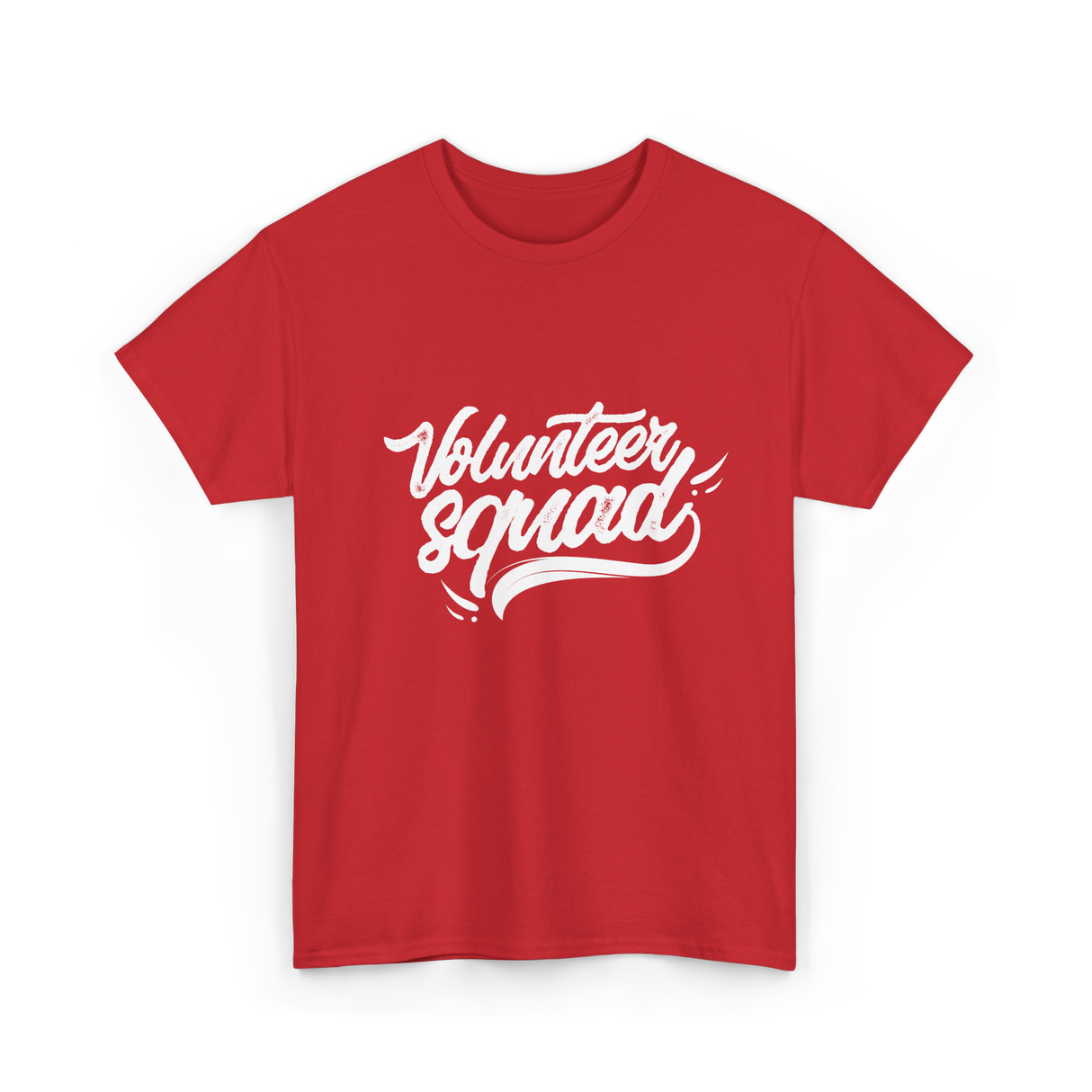 Volunteer Squad Volunteering Community T-Shirt - Red
