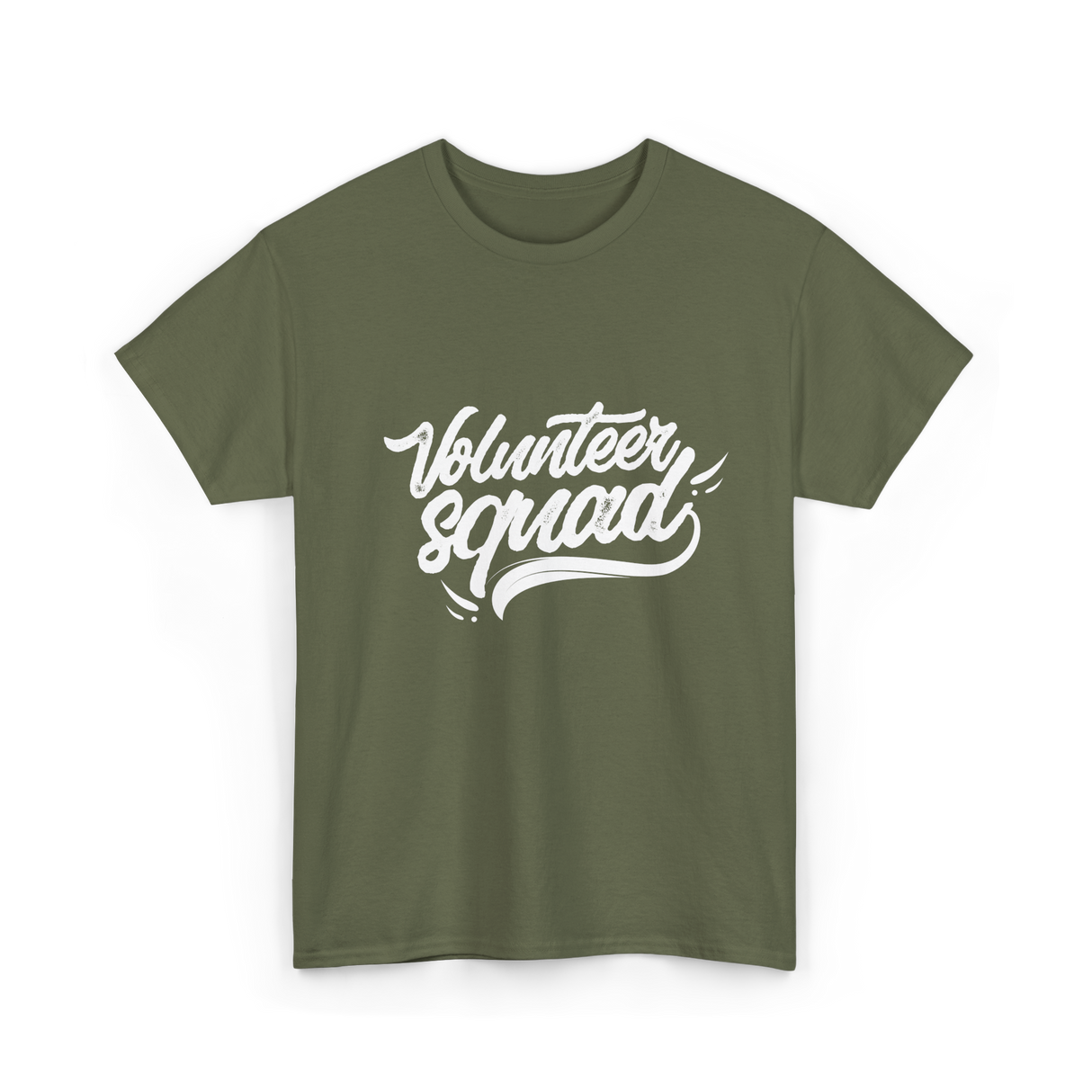 Volunteer Squad Volunteering Community T-Shirt - Military Green