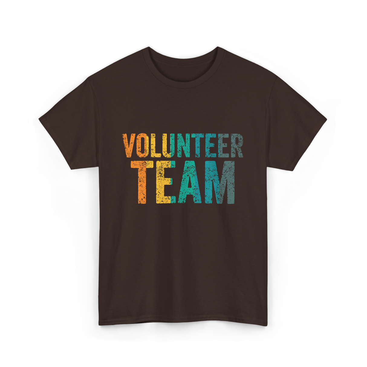 Volunteer Team Volunteering Community Service T-Shirt - Dark Chocolate