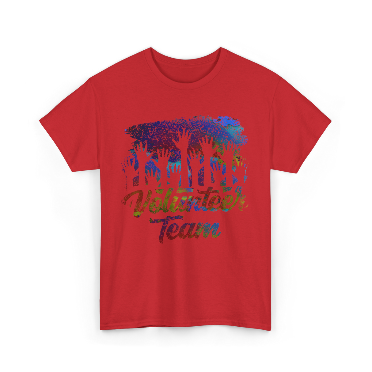 Volunteer Team Volunteering Community T-Shirt - Red