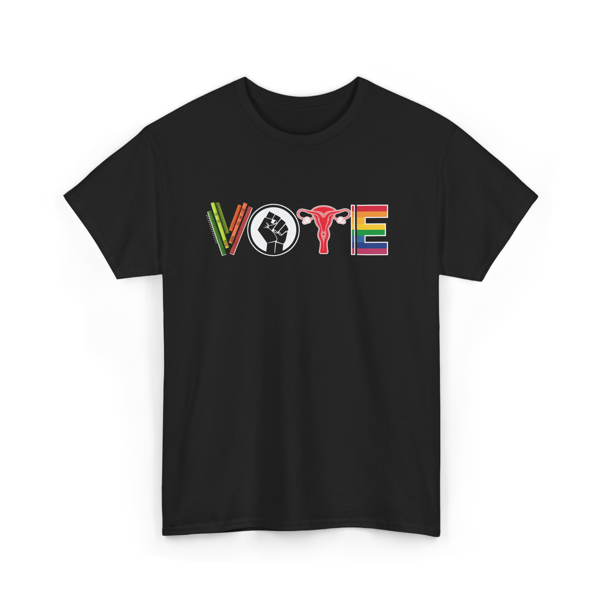 Vote Equality Activism T-Shirt - Black