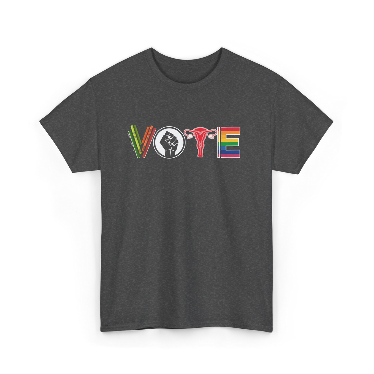 Vote Equality Activism T-Shirt - Dark Heather