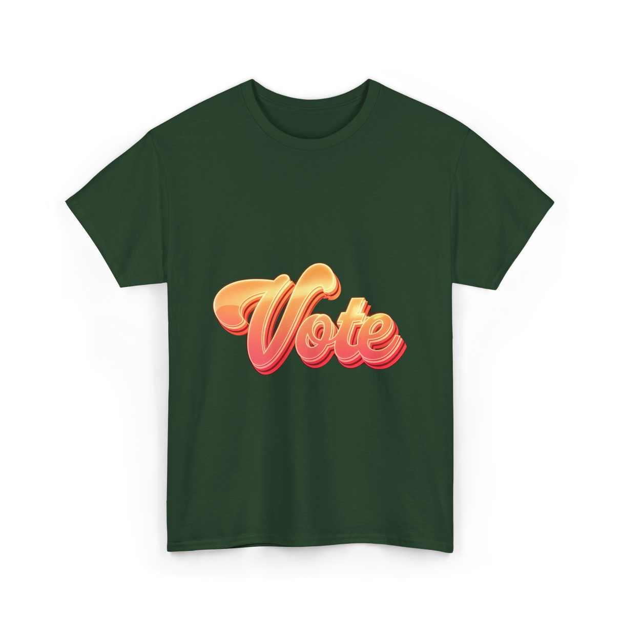 Vote Vintage Election Voter T-Shirt - Forest Green