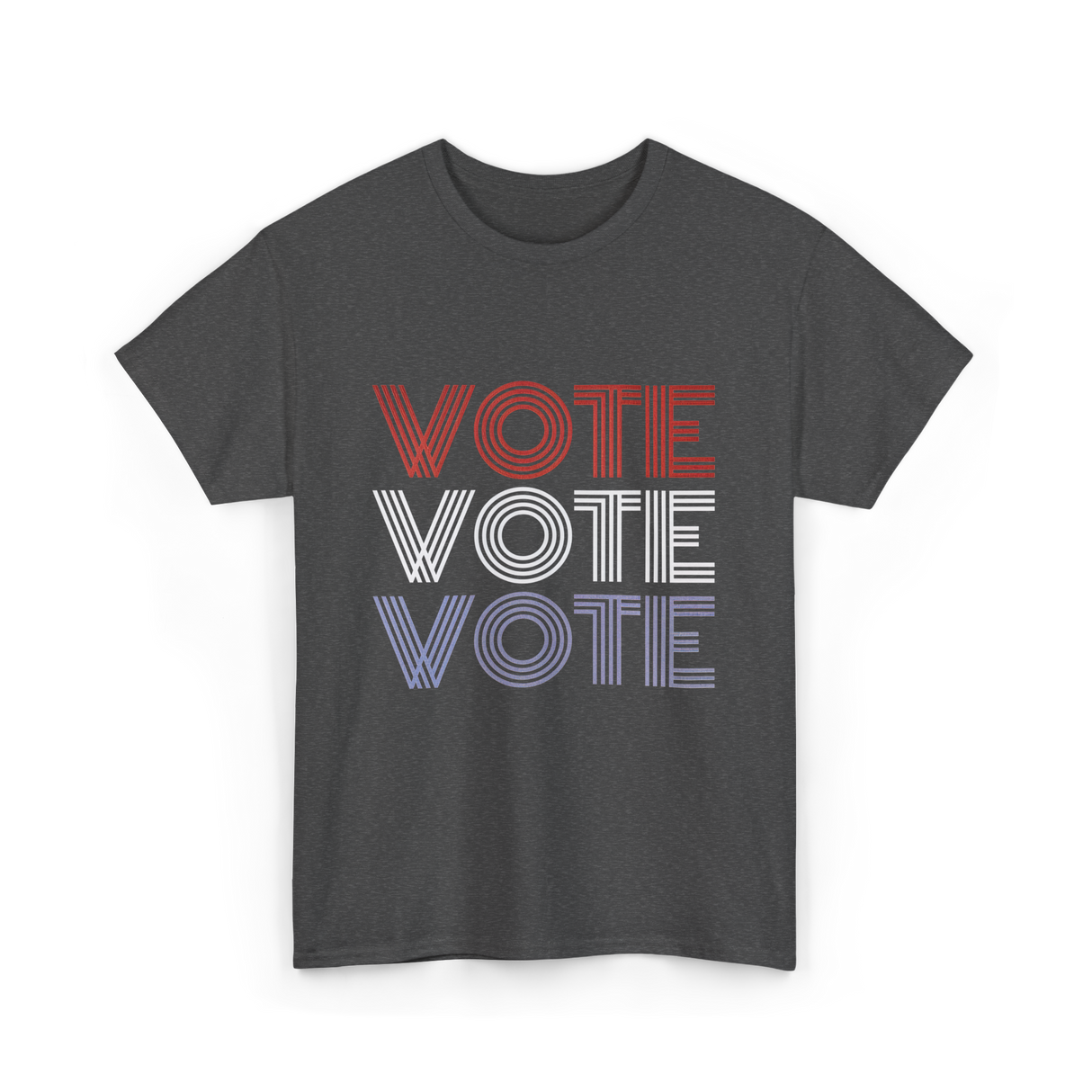 Vote Vote Vote Election Voter T-Shirt - Dark Heather