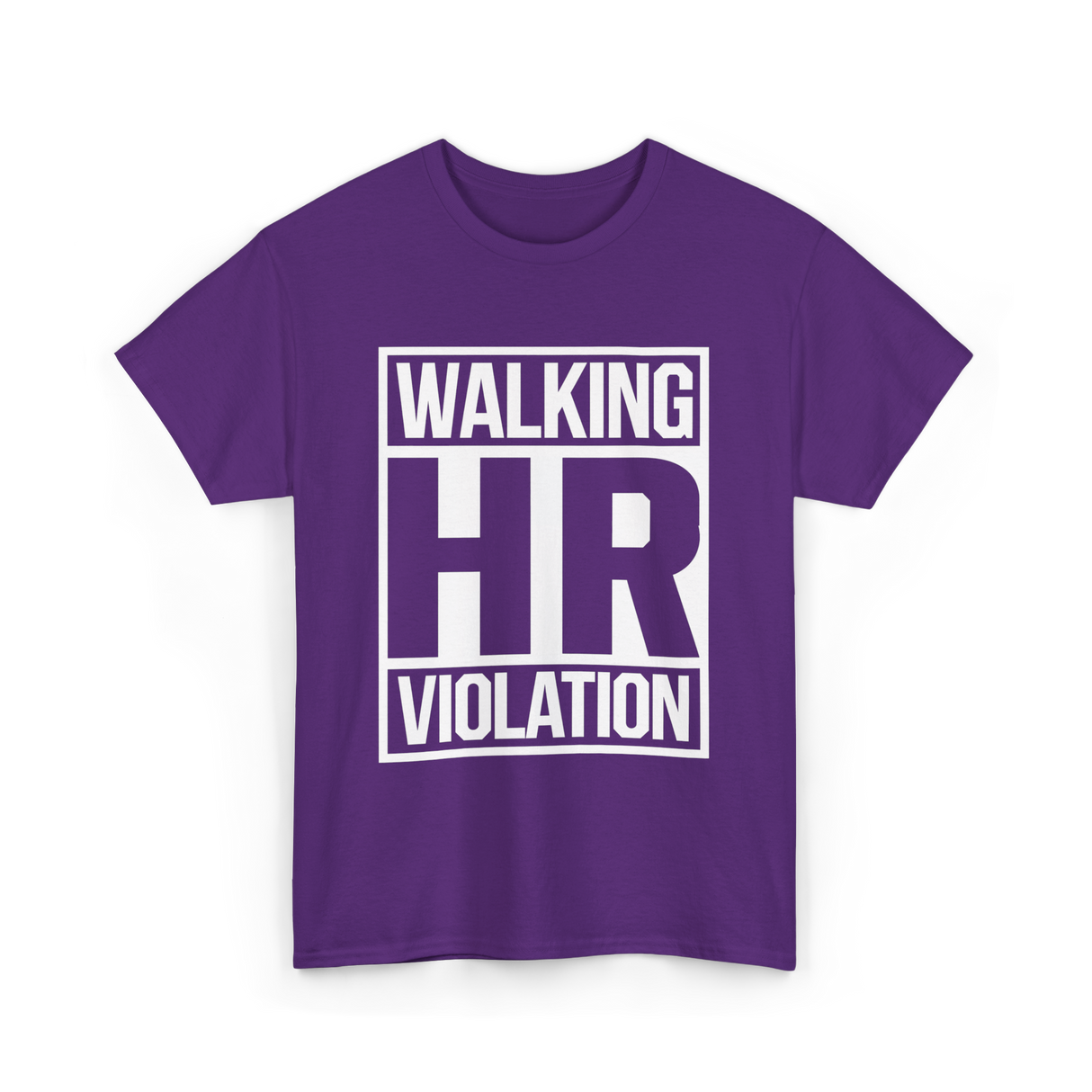 Walking HR Violation HR T-Shirt - Purple