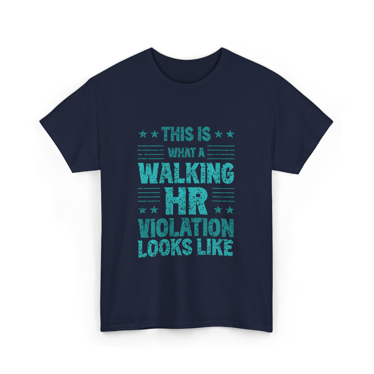 Walking HR Violation HR T-Shirt - Navy