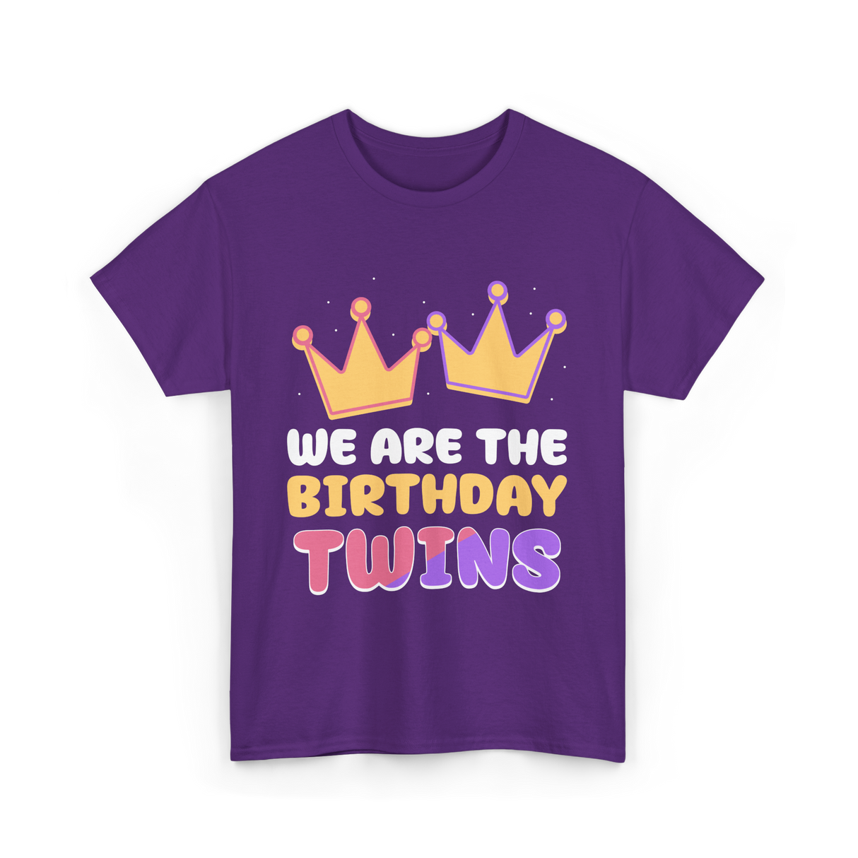 We Are The Birthday Twins Birthday Twins T-Shirt - Purple