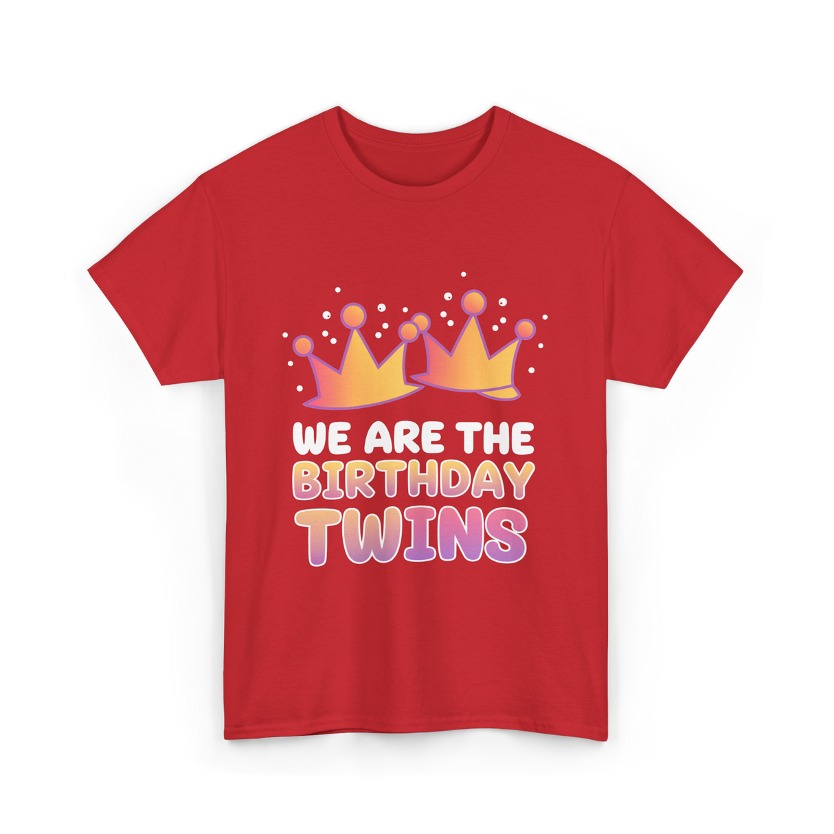 We Are The Birthday Twins Birthday Twins T-Shirt - Red