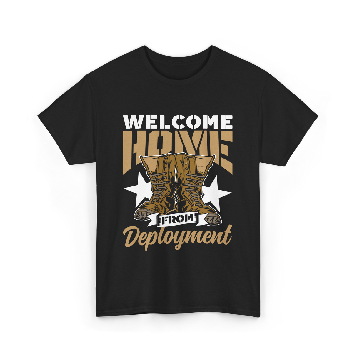 Welcome Home Deployment Military T-Shirt - Black