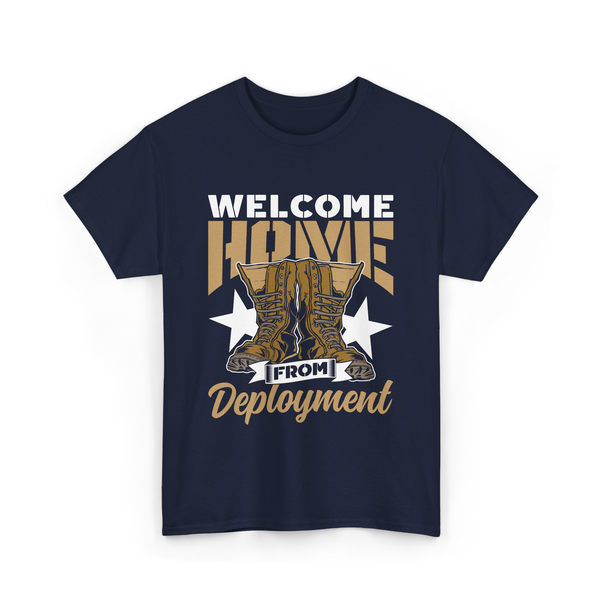 Welcome Home Deployment Military T-Shirt - Navy