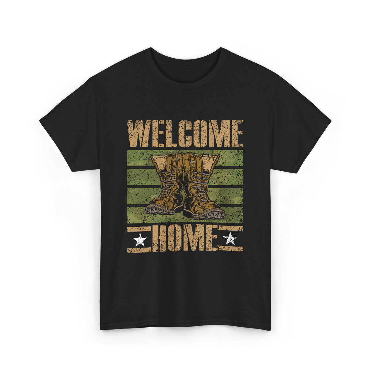 Welcome Home Military Soldiers T-Shirt - Black