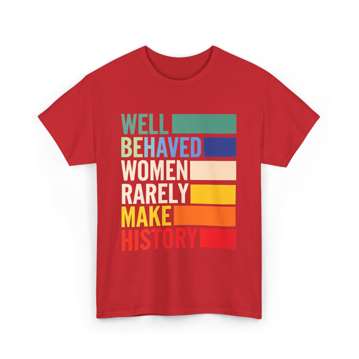 Well Behaved Women History T-Shirt - Red
