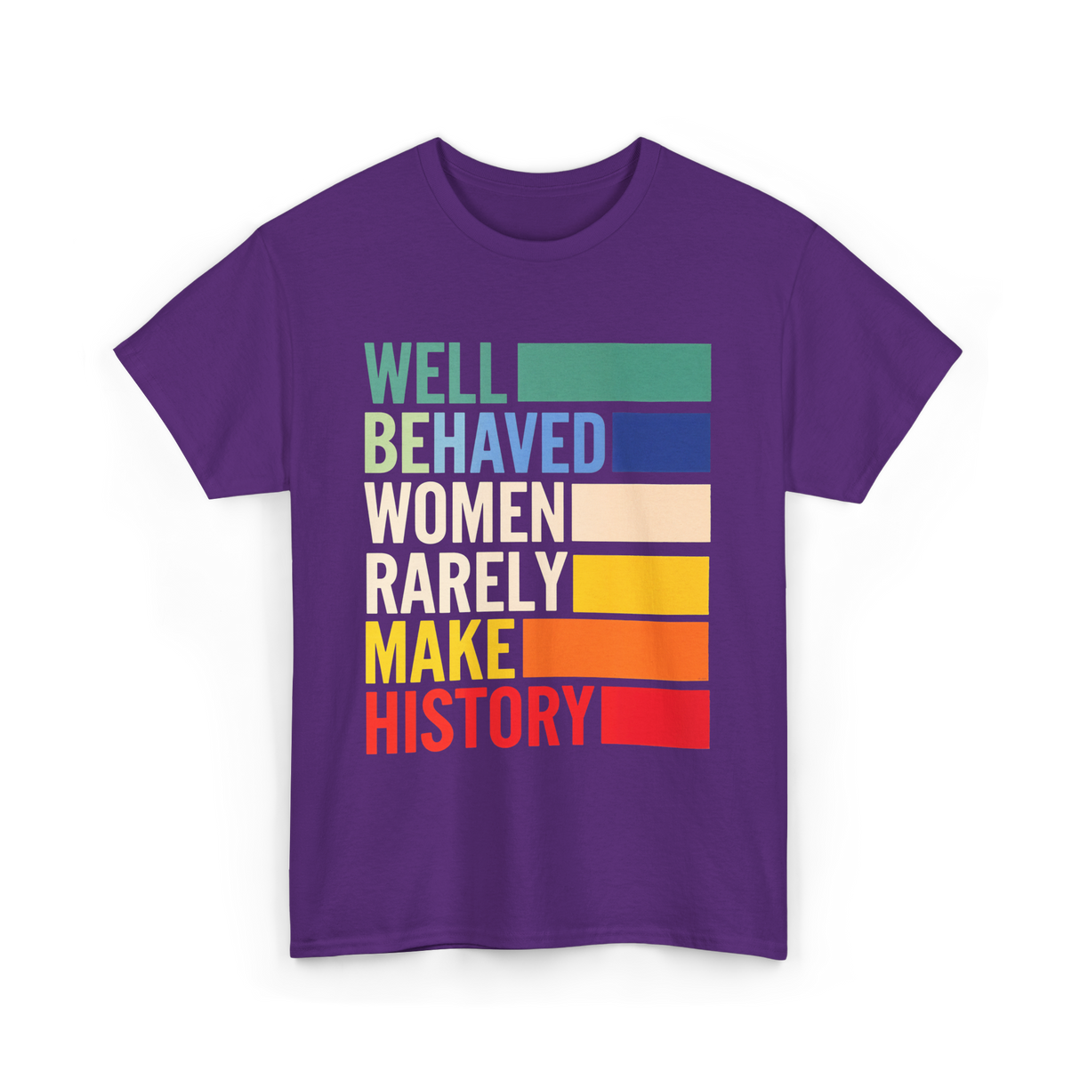Well Behaved Women History T-Shirt - Purple