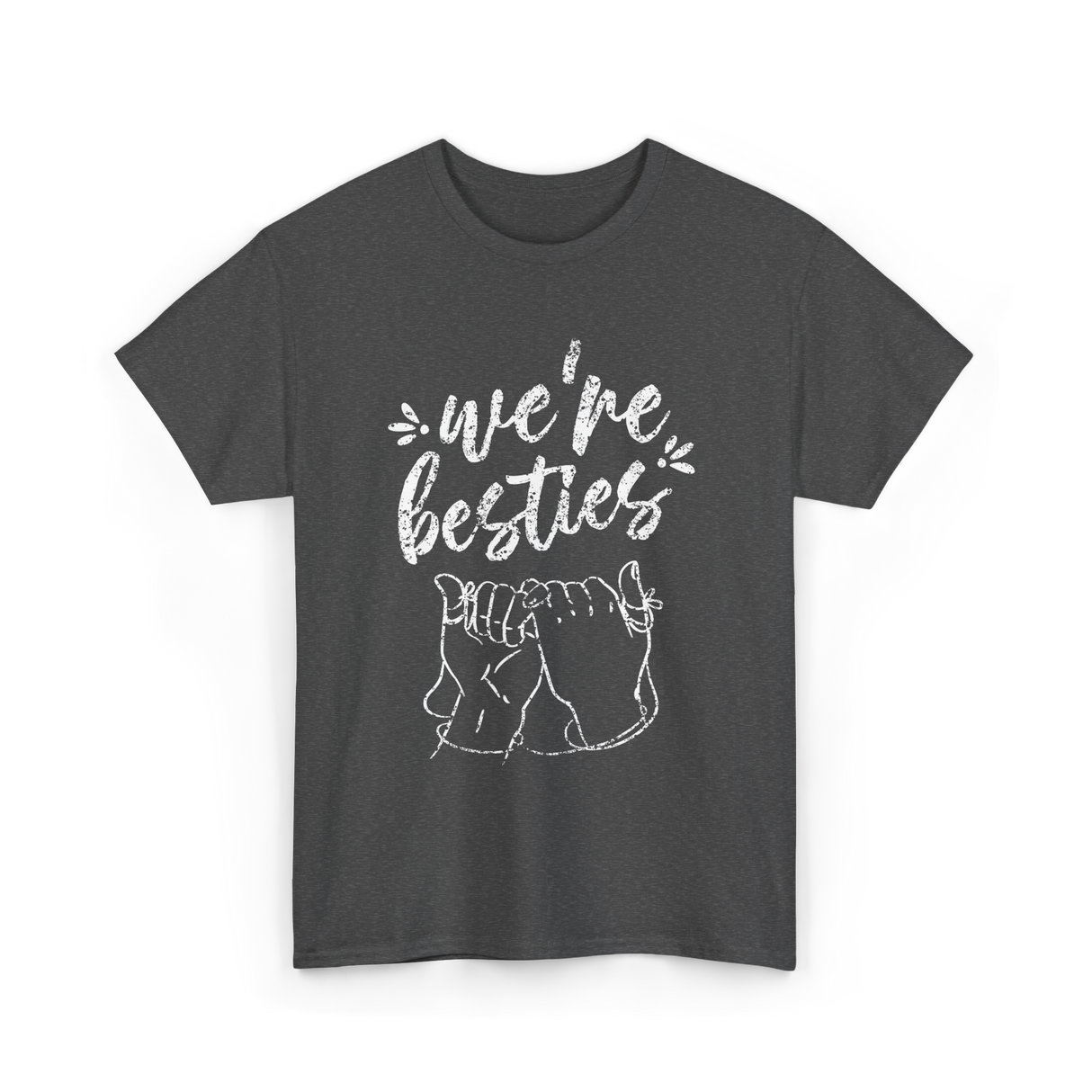 we're besties friendship best friend T-Shirt - Dark Heather