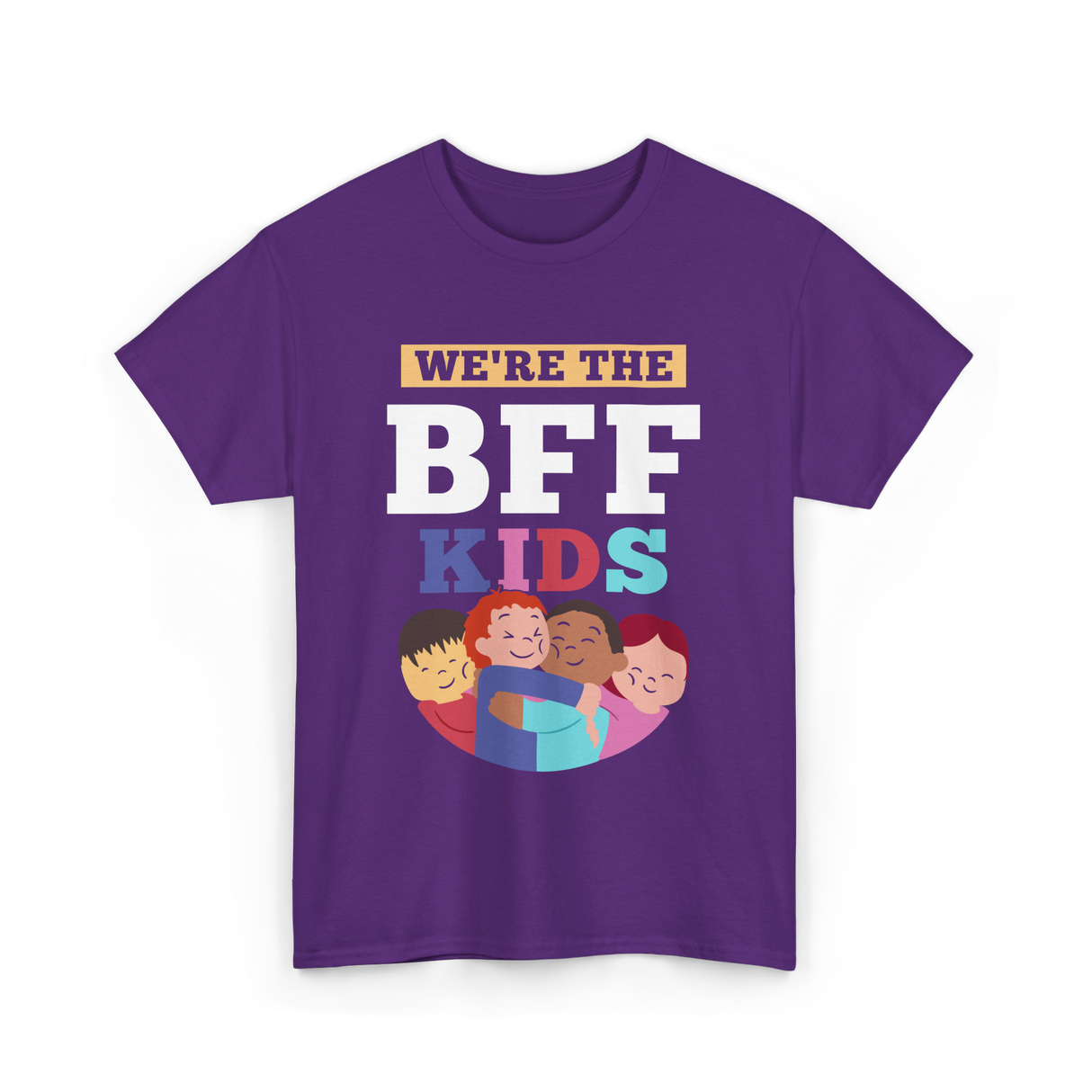 We'Re The Bff Kids Friendship T-Shirt - Purple