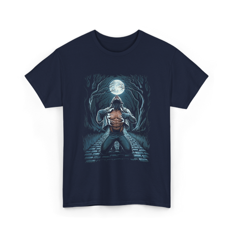 Werewolf Howling Moon Werewolf T-Shirt - Navy