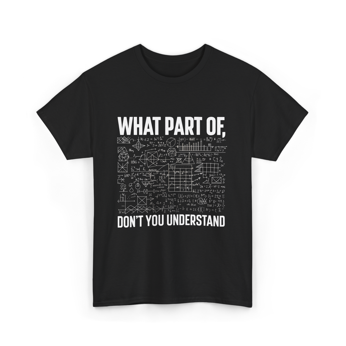 What Part Of Math Teacher T-Shirt - Black